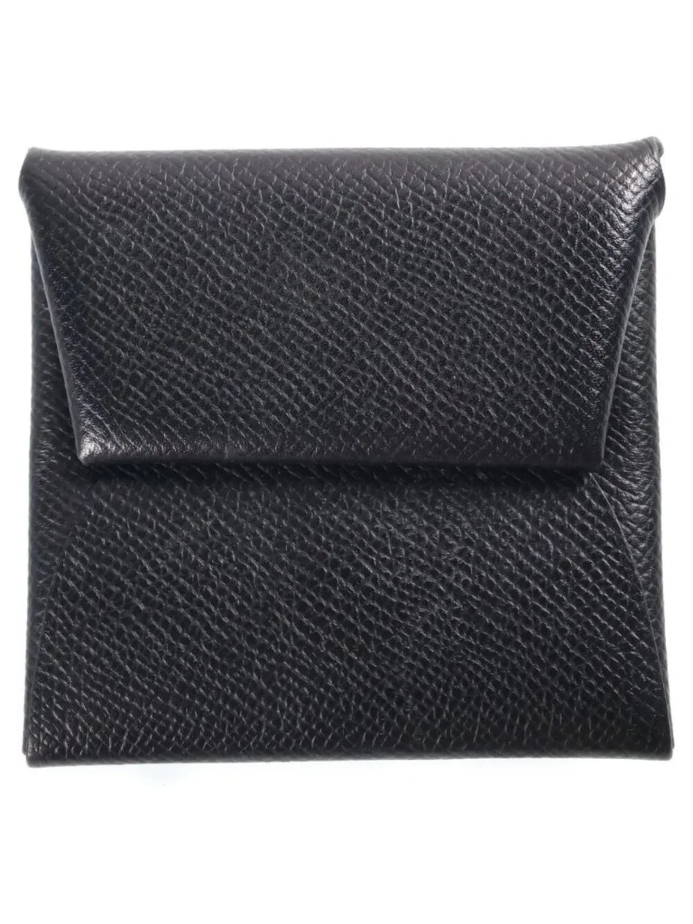 Hermes Bastia Coin Purse Leather Epsom Black MZ 002 03